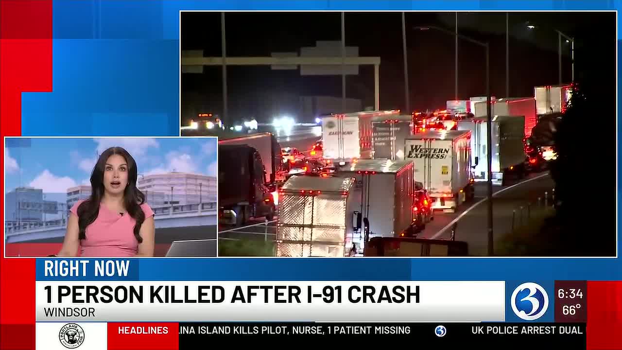 Enfield Man Dies in Two-Vehicle Crash on I-91 in Windsor