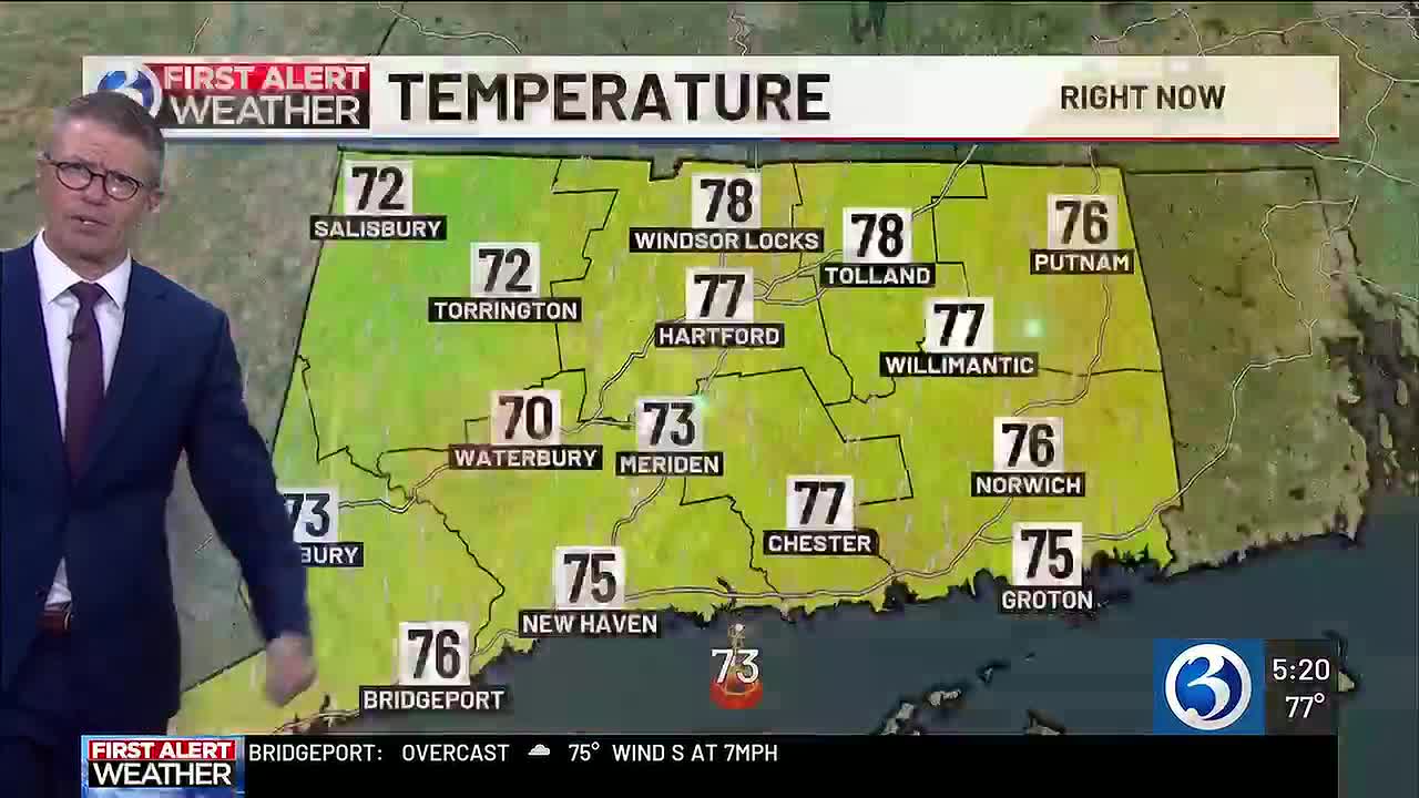 Weekend Weather: Hartford & New Haven Brace for Sunny Saturday Followed by Sunday Rain and First Alert
