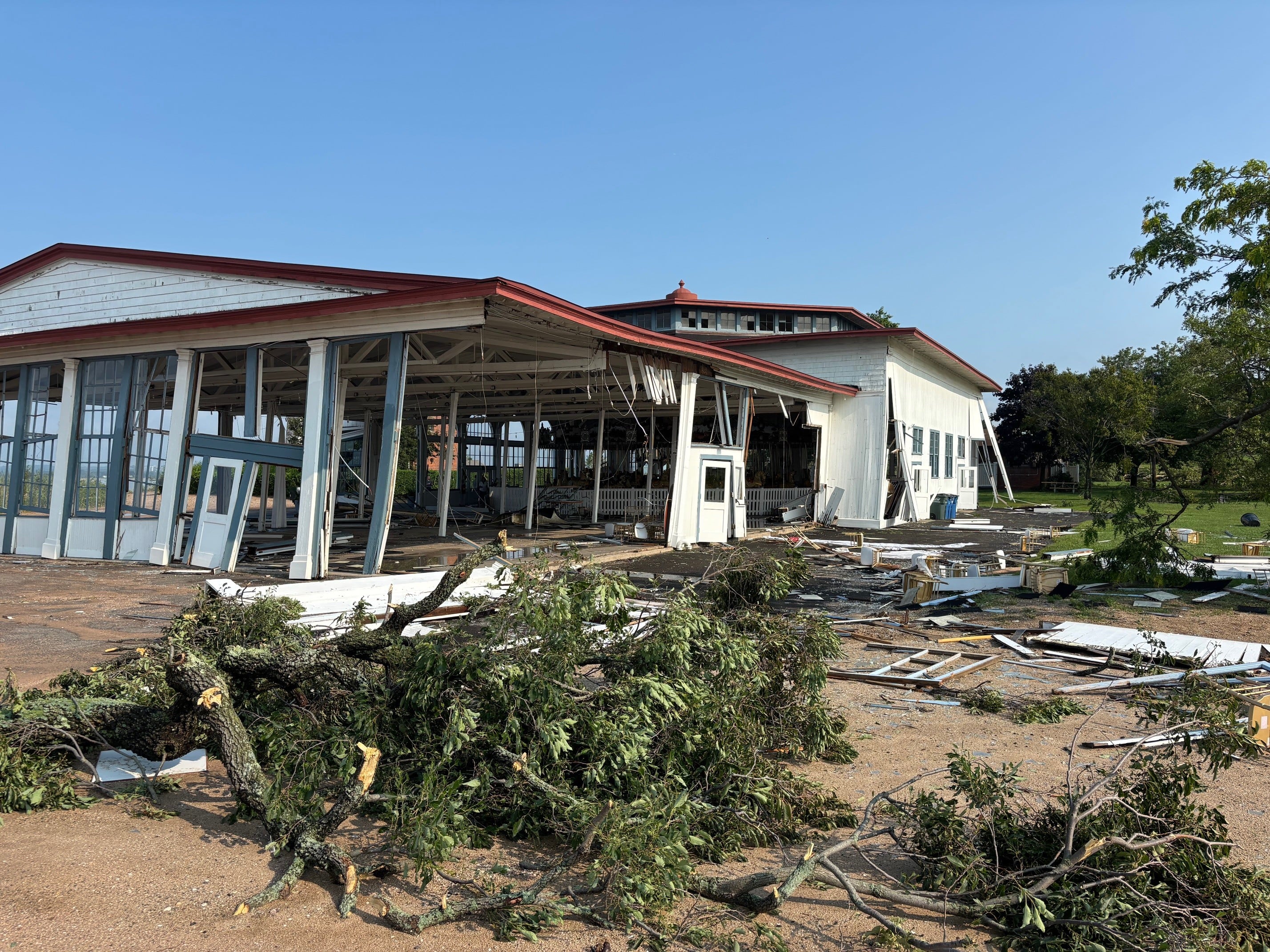 Lighthouse Point Park Carousel Damaged by Overnight Storms, Park Closed