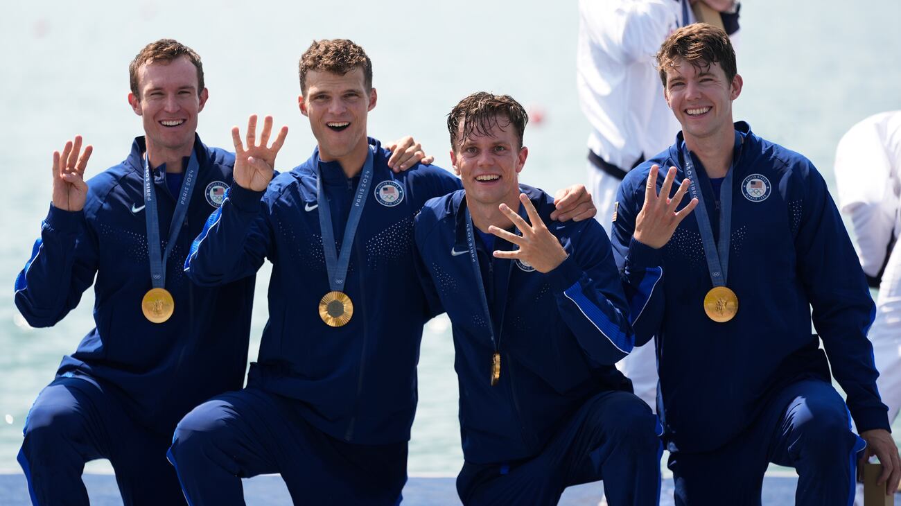 Team USA wins gold in rowing men’s four for the first time in 64 years