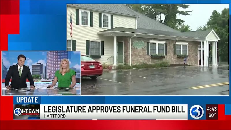 Connecticut legislature approves funeral fraud fund