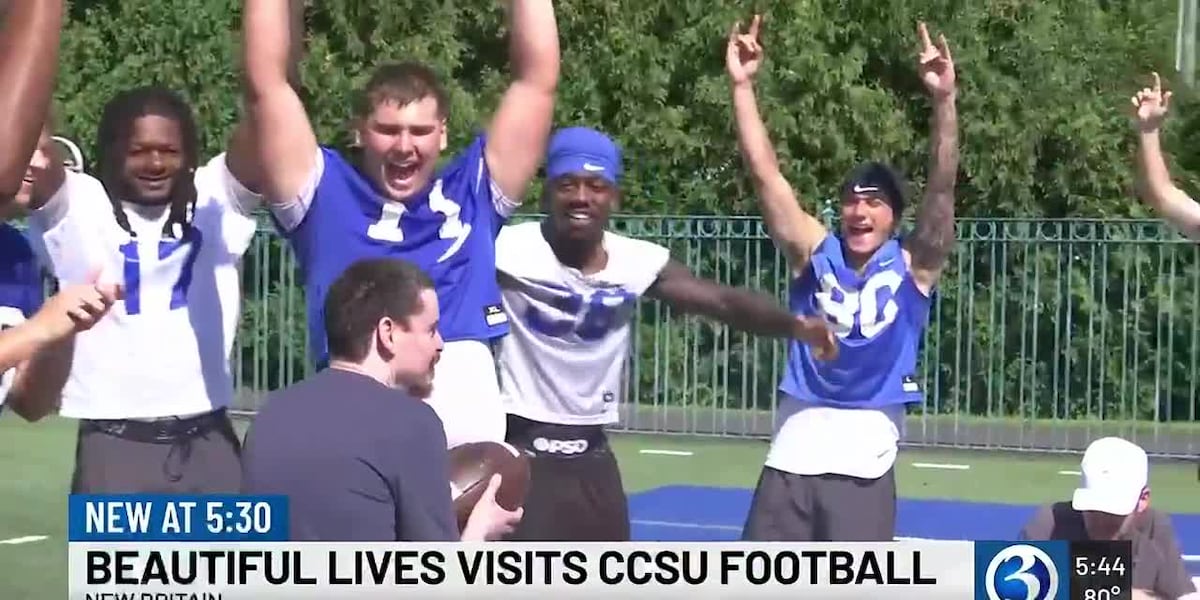 CCSU football players spend 5th straight year with Beautiful Lives Project