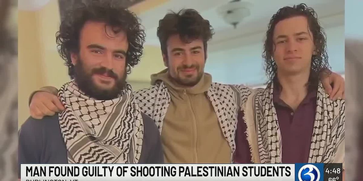Coverage image for: Man found guilty of attempted murder in shooting of Palestinian American students