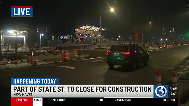 Section of road in New Haven shut down Sunday part of $7M redesign project