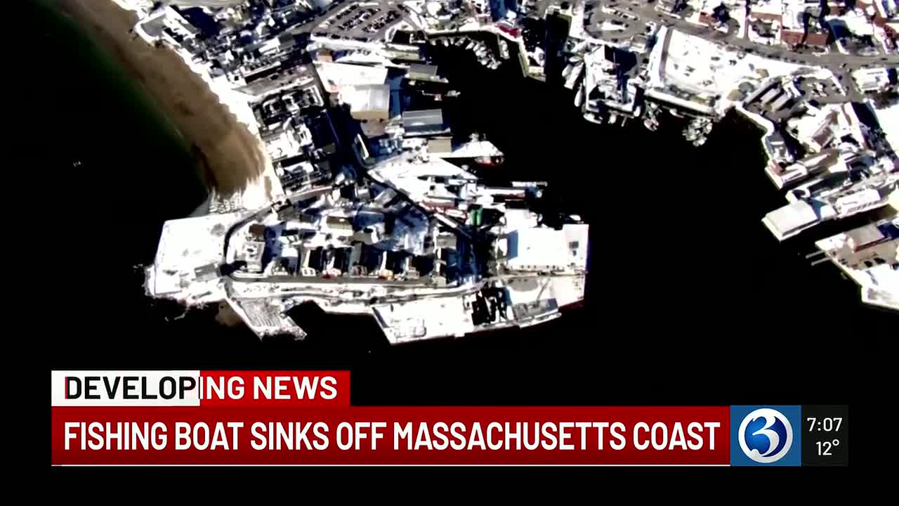 Coast Guard searches for 6 missing after fishing boat sinks off Gloucester