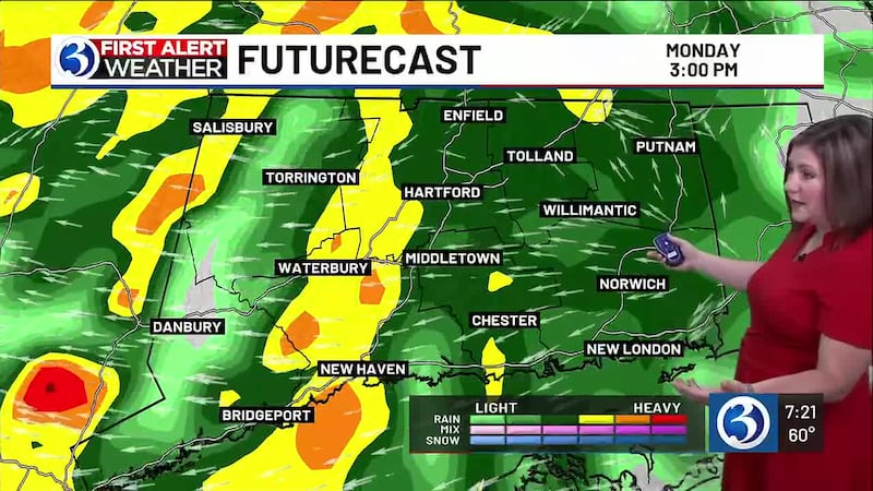 heavy rain by 3 p.m. in CT - WFSB