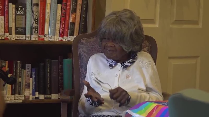 When Mary Hunter arrived at her 103rd birthday party, she was met with the sound of music. And...