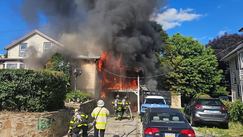 A three-alarm fire displaced 13 people from a multifamily home on Ely Avenue on Saturday...
