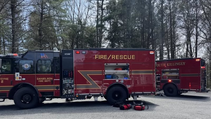 A man is being transported by medical helicopter after being impaled by a stick at Old Furnace...