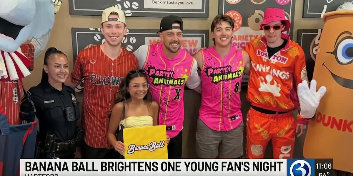 Connecticut Children's patient gets surprise Banana Ball experience in Hartford