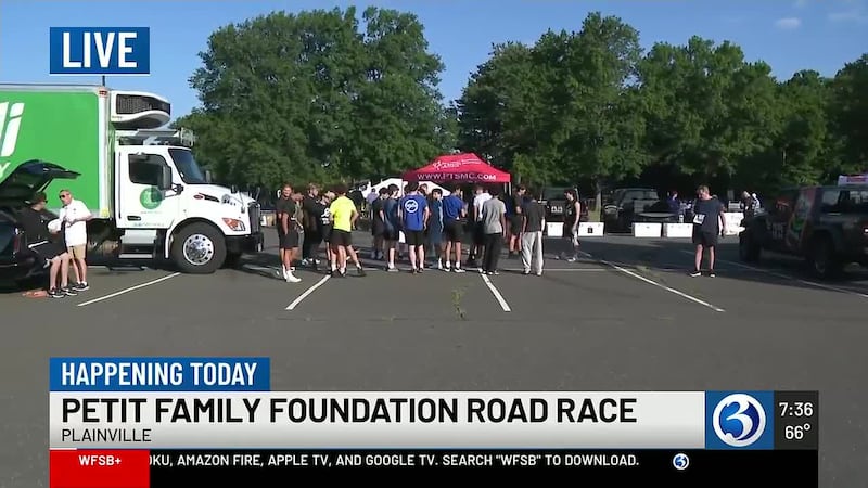 The 19th annual Petit Family Foundation 5K is underway Sunday morning at Plainville High...