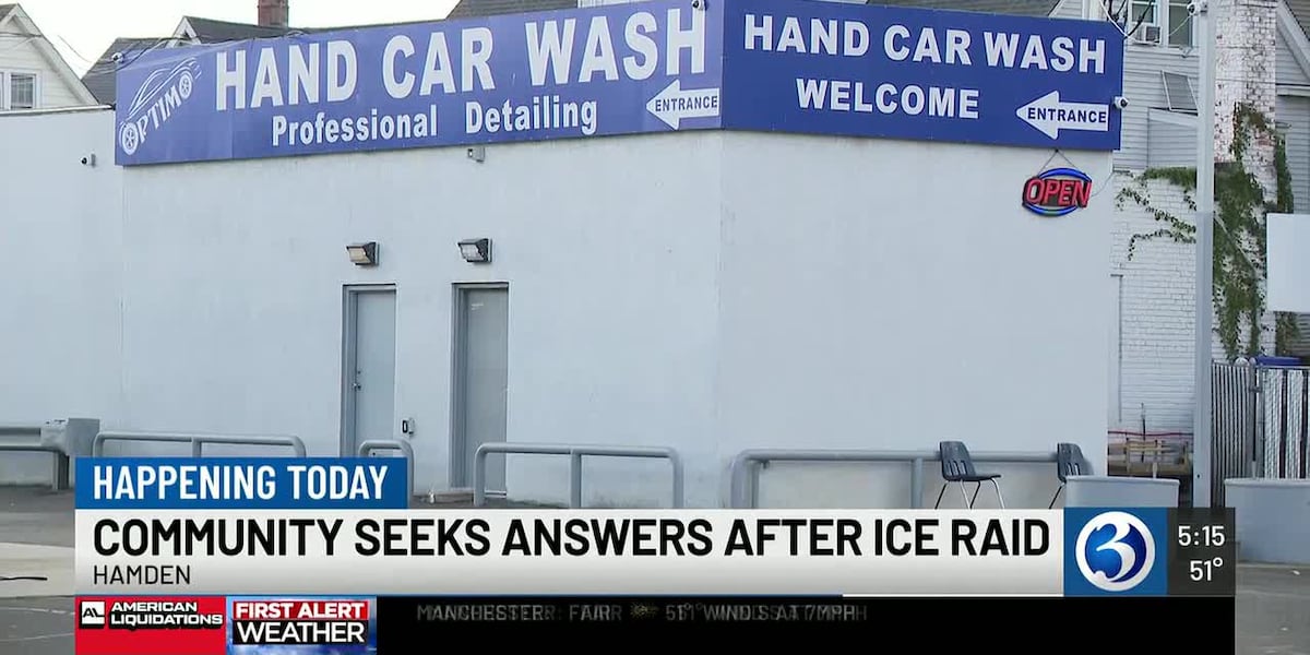 Hamden community rally to demand answers after ICE raid at car wash Hamden community rally to demand answers after ICE raid at car wash