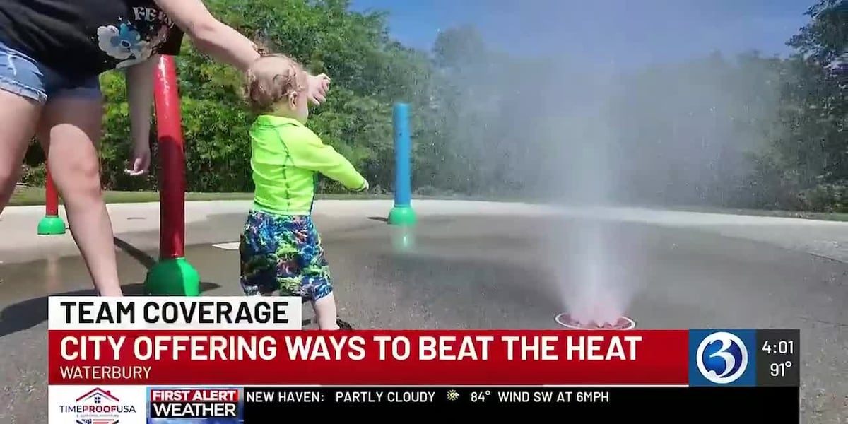 Waterbury opens splash pads, cooling center during heat