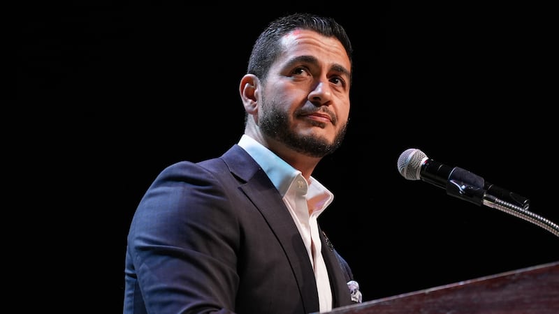 Abdul El-Sayed, a progressive candidate in the Democratic primary for U.S. Senate in Michigan,...