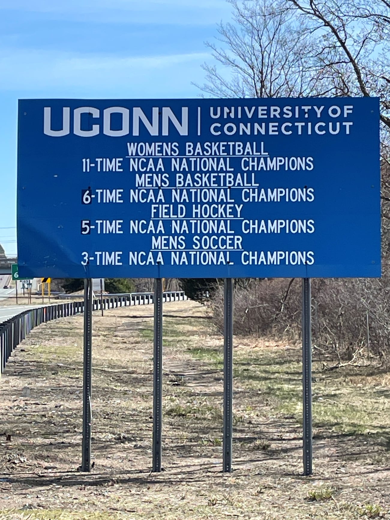 Uconn Hand Sign Connecticut highway sign updated to show UConn’s latest championship