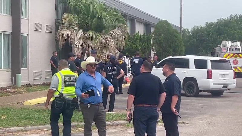 Hazmat crews are trying to identify a mystery chemical that sent nine first responders to the...