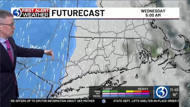 WEATHER: Snow possible next Monday and Tuesday