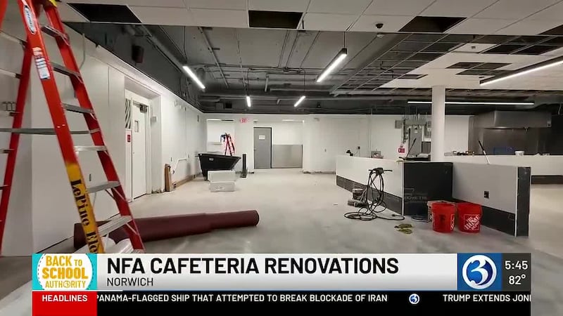 Norwich Free Academy cafeteria gets $1.3M renovation before school year