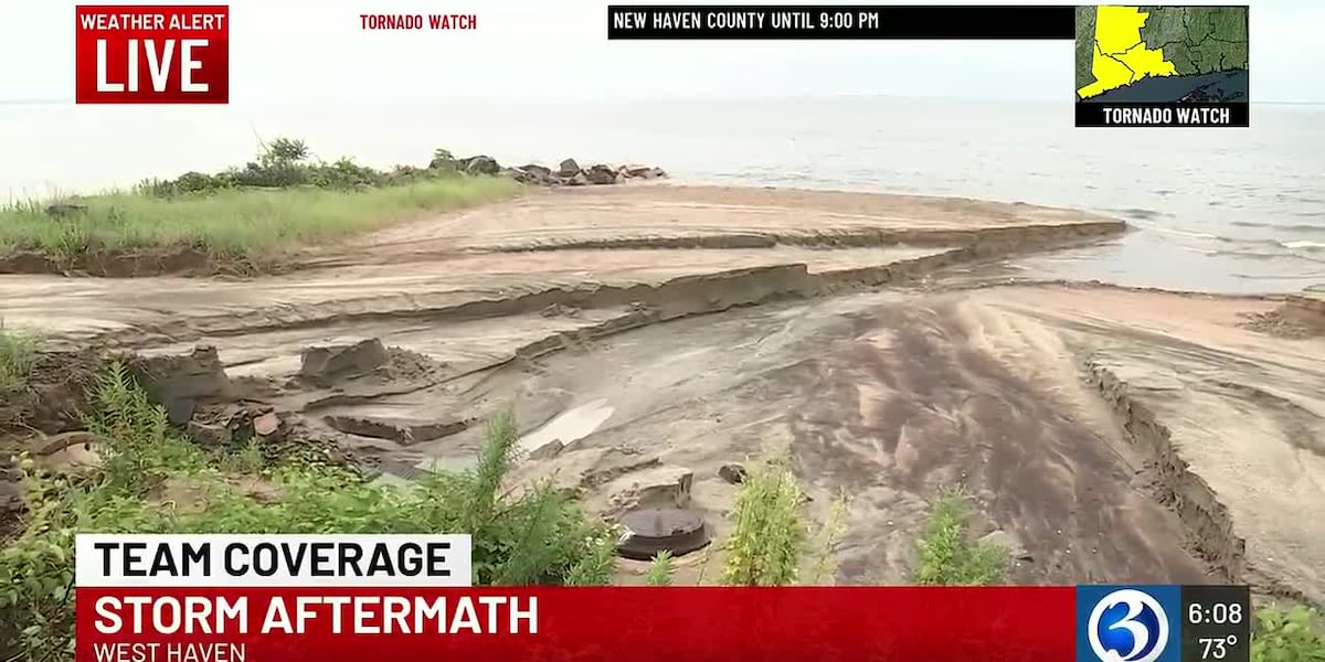 Beach closures hit Connecticut shoreline after heavy rain