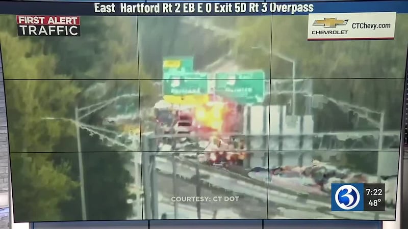 Glastonbury crash - CT DOT WFSB