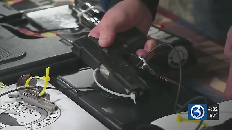 Gov. Ned Lamont is calling for a ban on certain pistols that can be converted into fully...