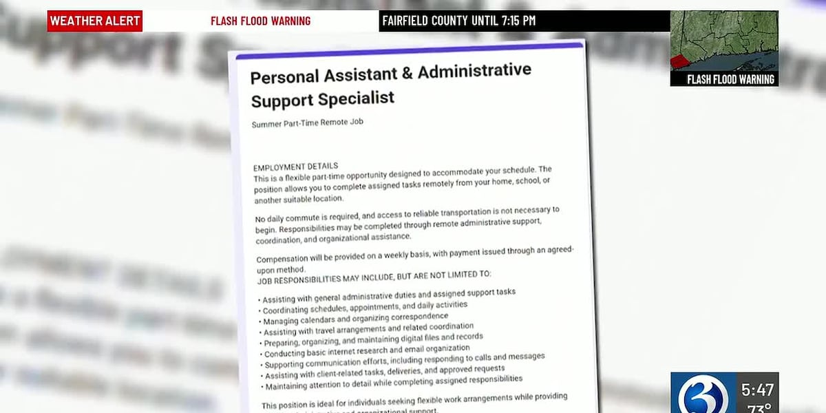 Scammers targeting college students with fake summer job offers sent from official school email addresses