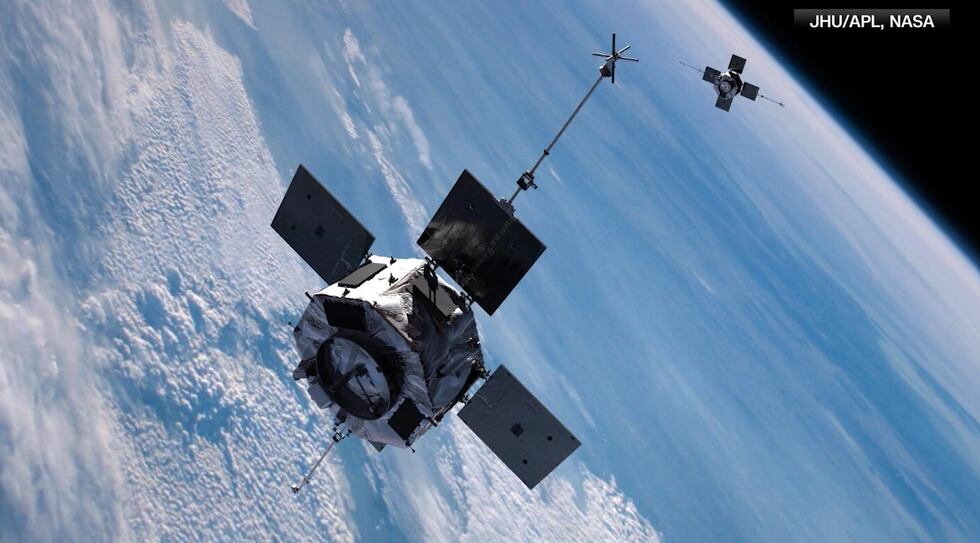 NASA predicts the Van Allen Probe A will re-enter Earth's atmosphere Tuesday night.
