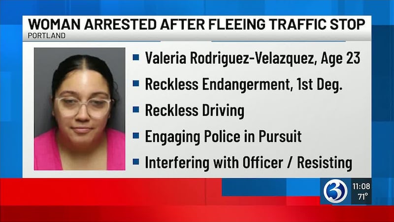Woman faces charges after fleeing traffic stop in Portland