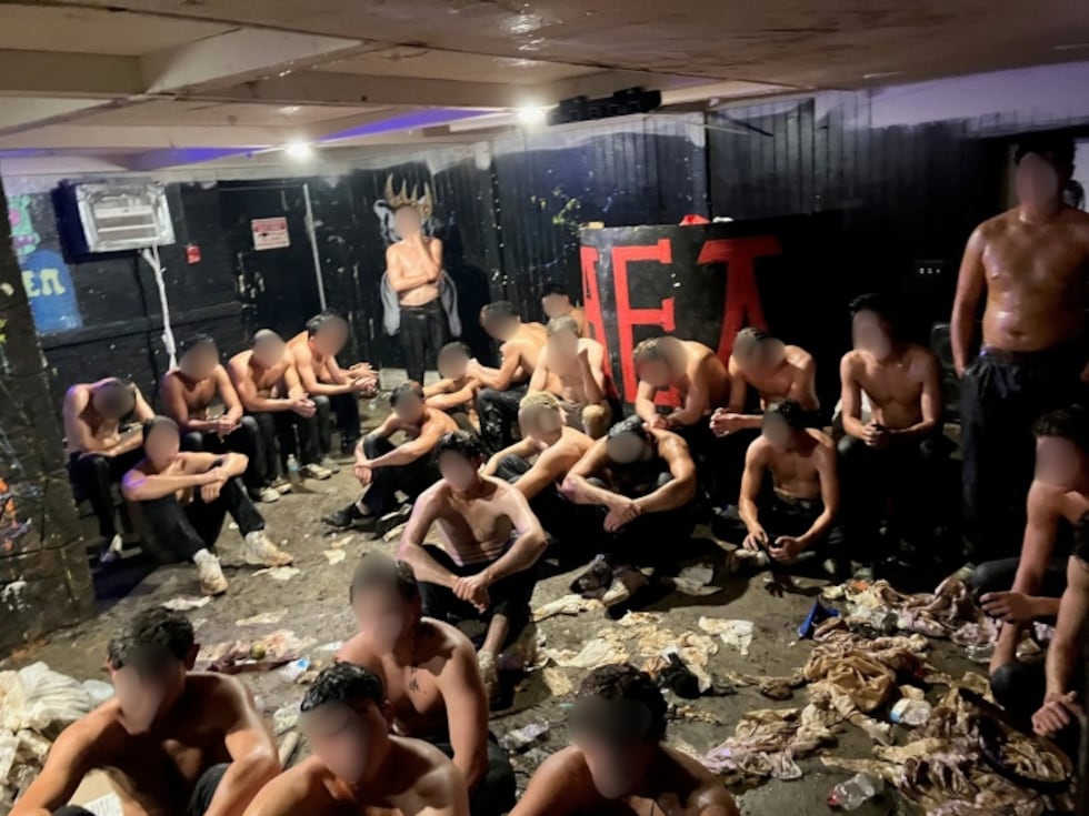 Two leaders of a fraternity chapter were arrested after police broke up an unlawful hazing event.