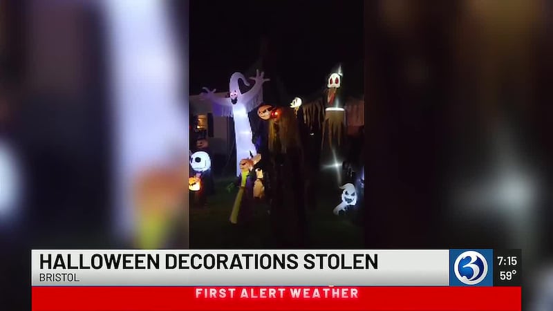 11-year-old boy forced to take down Halloween display after decorations stolen