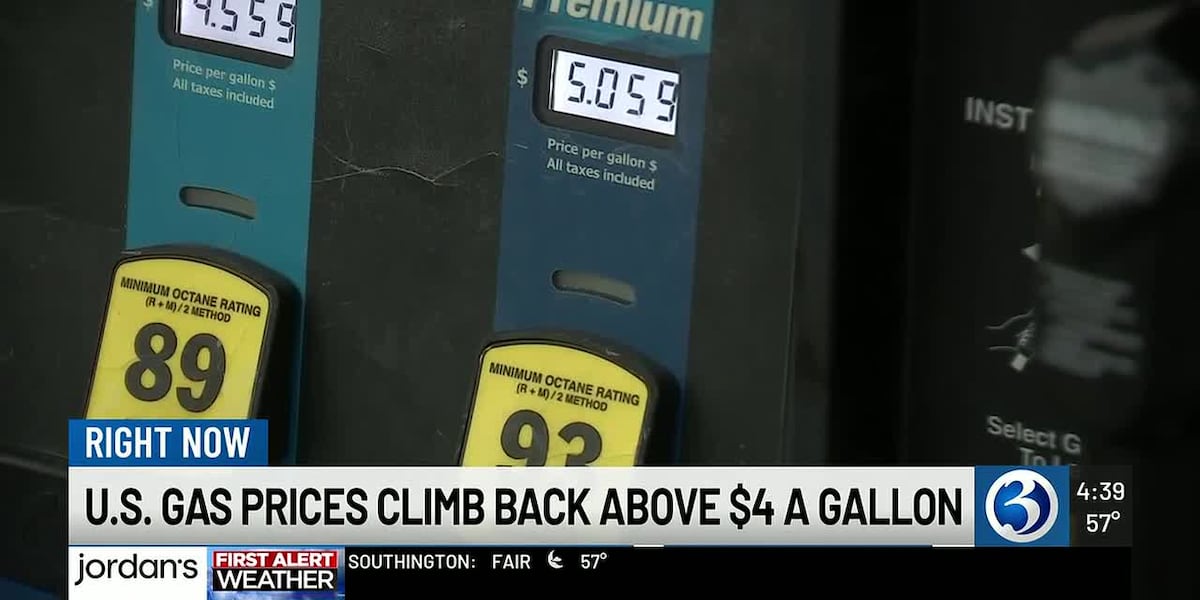 Connecticut gas prices rise more than a dollar from last year