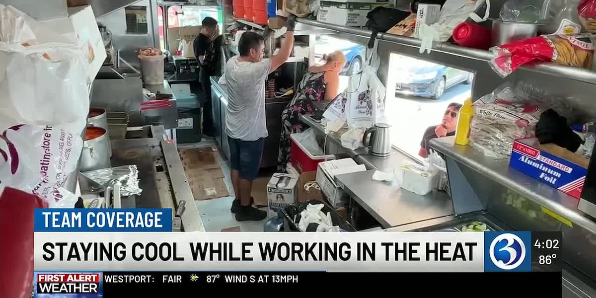 Food truck workers, roofers and HVAC technicians push through heat wave in Connecticut