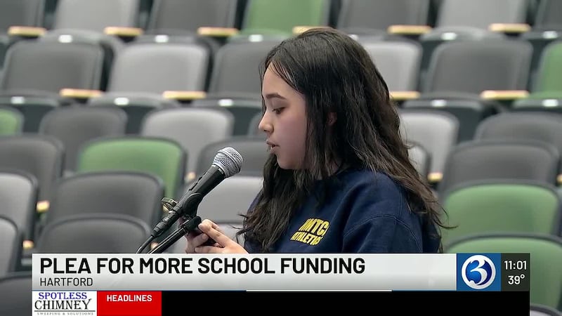 Plea for more school funding in Hartford