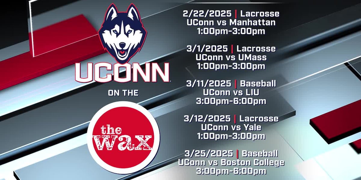 UConn’s 2025 spring sports schedule