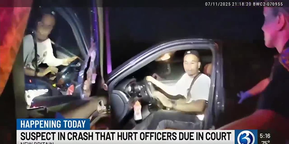 Man accused of running down New Britain officers due in court Man accused of running down New Britain officers due in court
