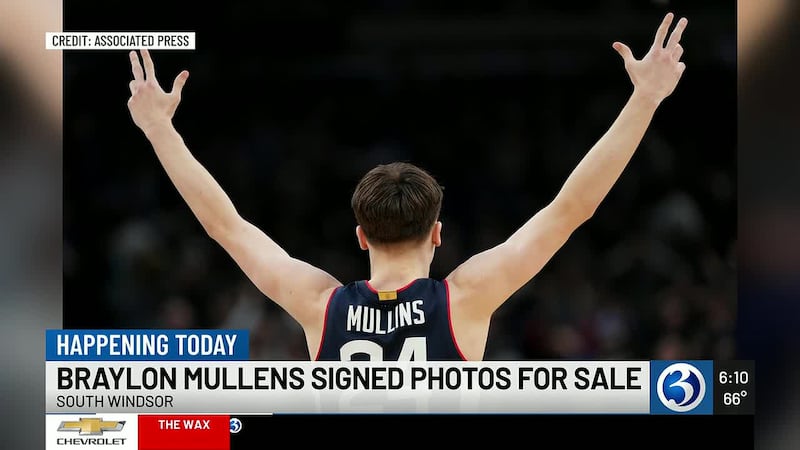 Signed prints of Braylon Mullins’ game-winning shot against Duke go on sale in South Windsor
