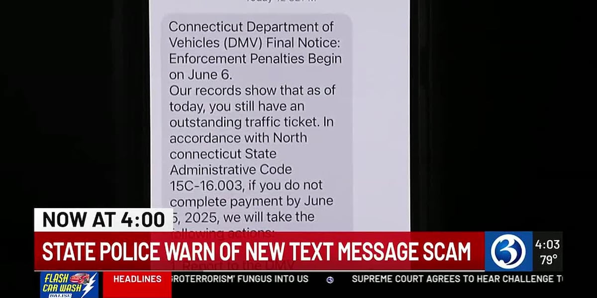 Property Text Scam Police warn of text scam claiming to be from DMV