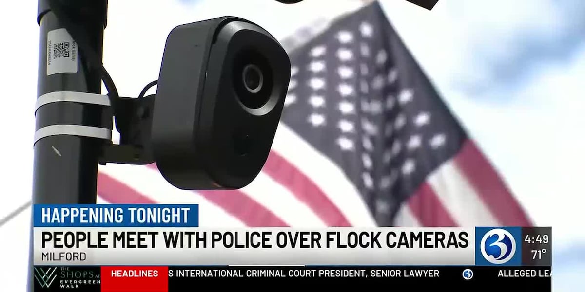 Milford residents, police to meet over Flock camera concerns