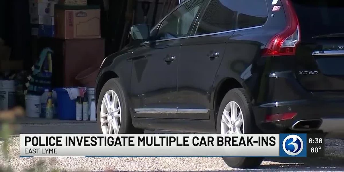 East Lyme police ask for help after string of car break-ins in Black Point neighborhood