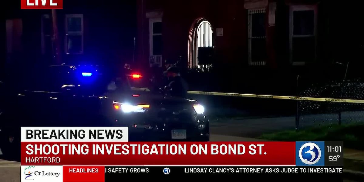 Coverage image for: Hartford police investigate shooting on Bond Street