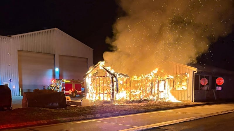 Police are investigating after a fire in Branford on early Sunday morning.