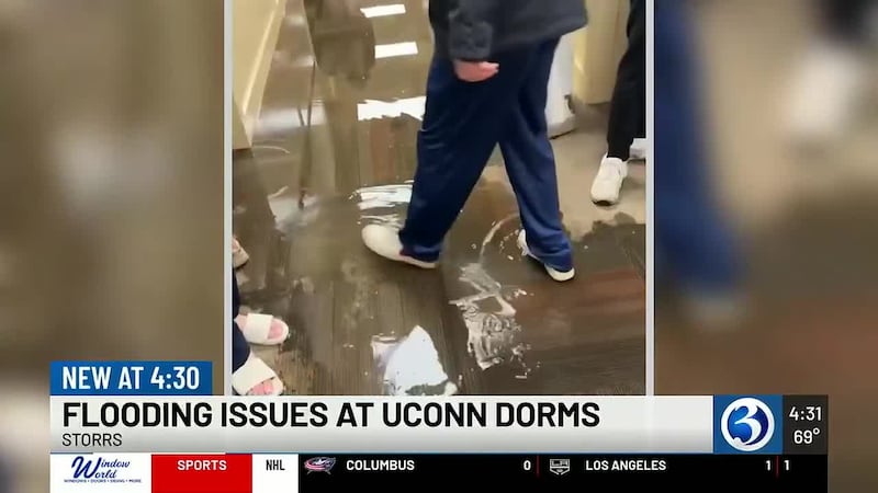 About a dozen University of Connecticut students remain in temporary housing one month after a...