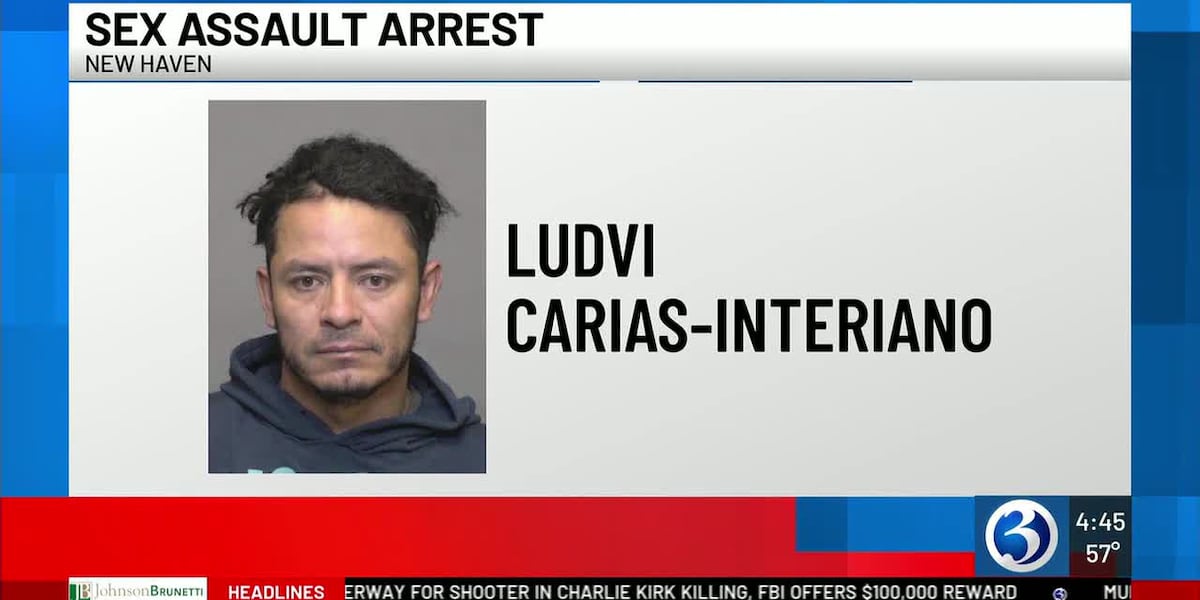 Man arrested in sexual assault near New Haven Dog Park