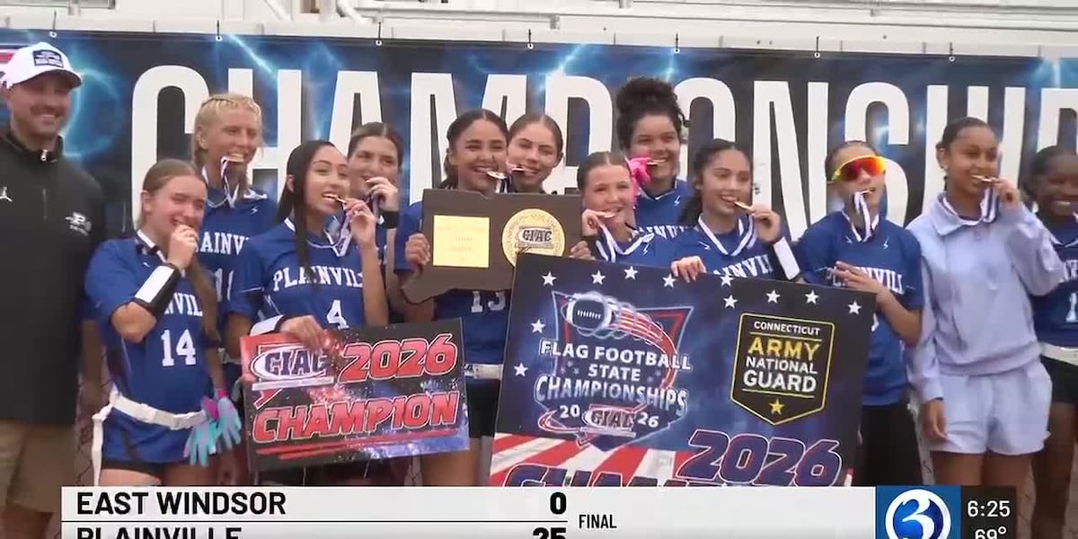 Plainville, Manchester win CIAC girls flag football state championships