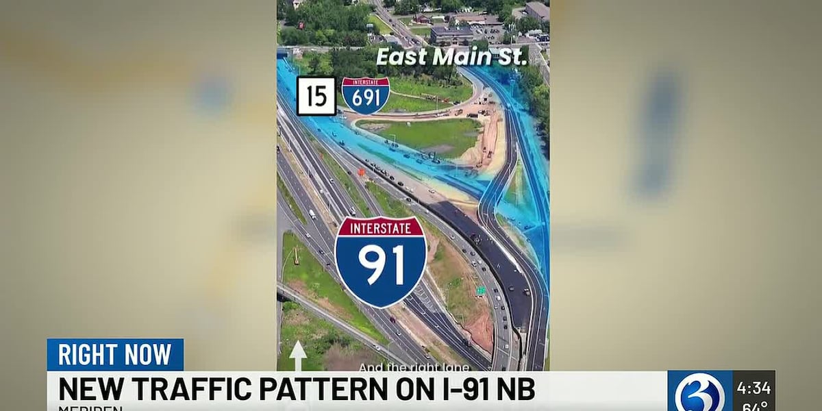 Exit 17 on I-91 northbound closes in Meriden as part of interchange project