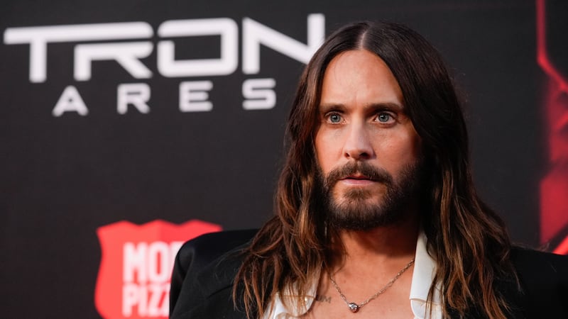 FILE - Jared Leto appears at the premiere of "Tron: Ares" in Los Angeles on Oct. 6, 2025. (AP...