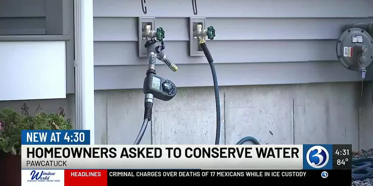Connecticut drought prompts odd/even outdoor water ban for Westerly Water customers in Pawcatuck