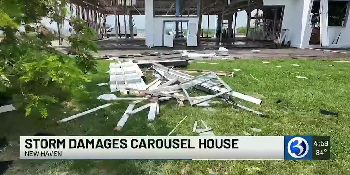 Overnight storm destroys 110-year-old carousel at New Haven's Lighthouse Point Park