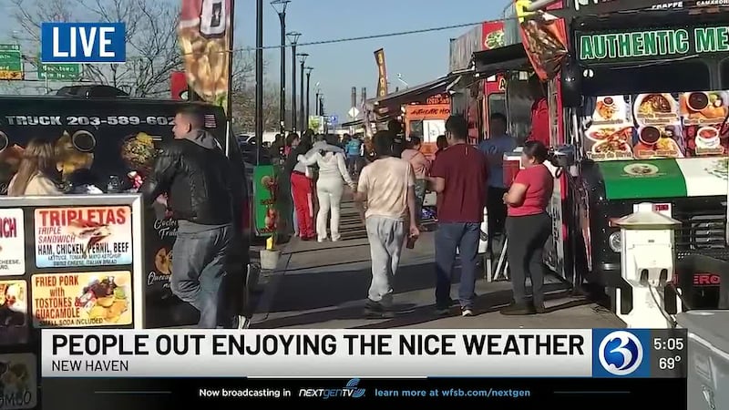 Warm weather draws Connecticut residents outside after a tough winter