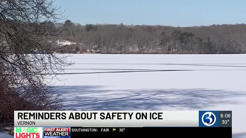 Reminders about safety on ice in Vernon